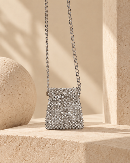 Uzun zincirli Asteria Mini Bag önden görünüm
